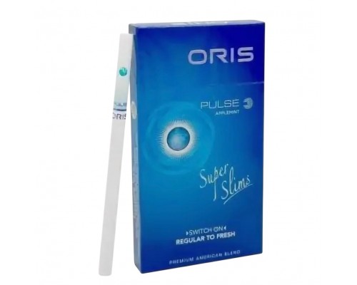 Купить Сигареты Oris Pulse Applemint Superslims (Орис Пульс Эплминт Суперслимс Яблоко мята 